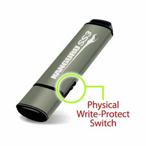 Flash drive with physical lock switch