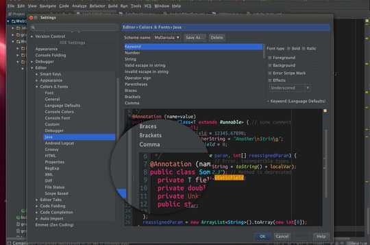 IDE screenshot