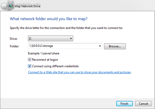 map network drive