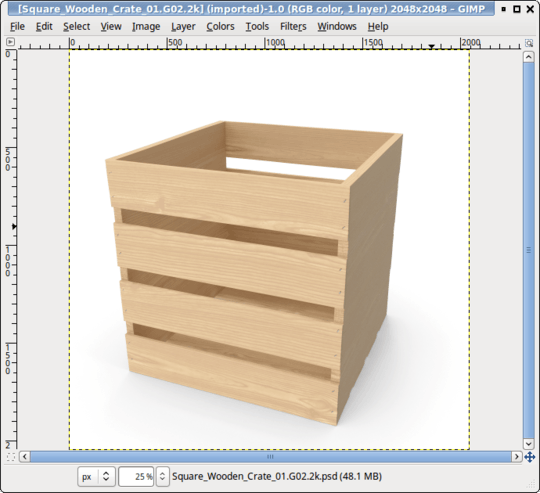 crate in GIMP