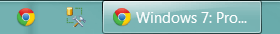 Launching a chrome window looks like this