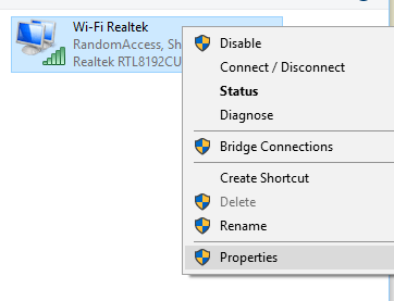 WiFi properties