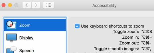 macOS Accessibility, Pictures