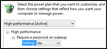 power plan settings