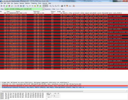 Wireshark report