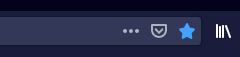 Screenshot of Firefox’s addressbar showing an icon with three dots.