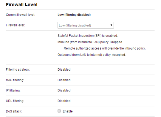 Firewall Level