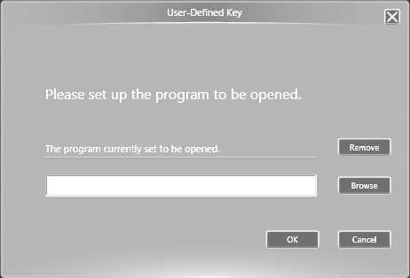 Screenshot to define laptop custom key button