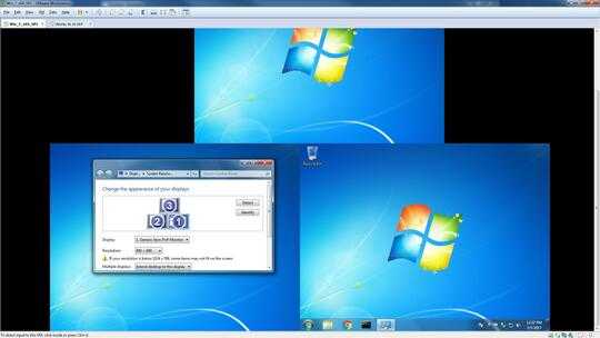 VMWare Workstation virtual monitor setup