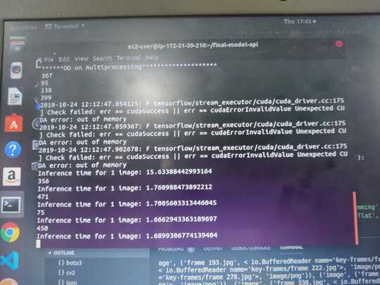 Output Error log on terminal