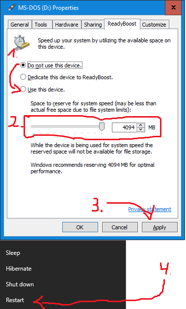 Guide (After entering properties on your USB Flash)