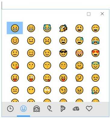 Emoji input
