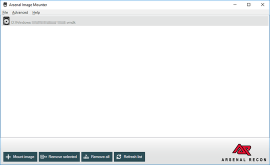 Image file attached as SCSI disk