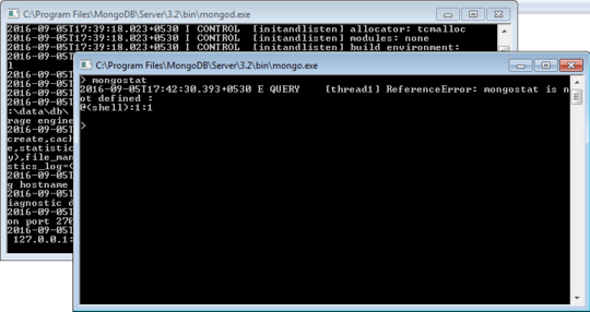 mongostat is not defined