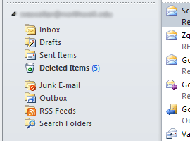 Outlook 2010 sidebar