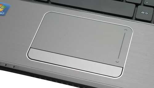 Touchpad with scroll area