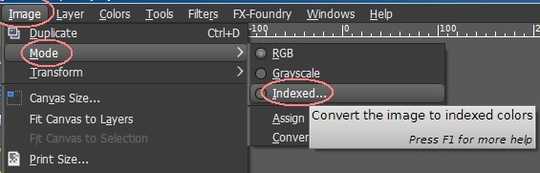 Convert to Indexed mode