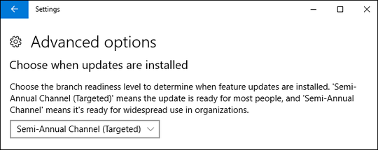 Choose when updates are installed