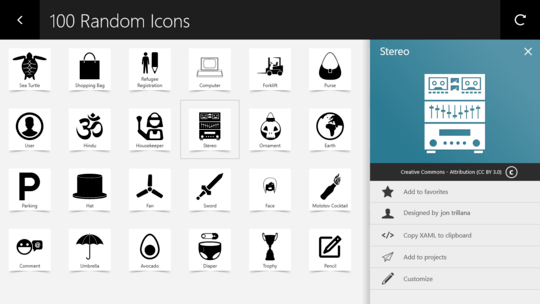 Random icons