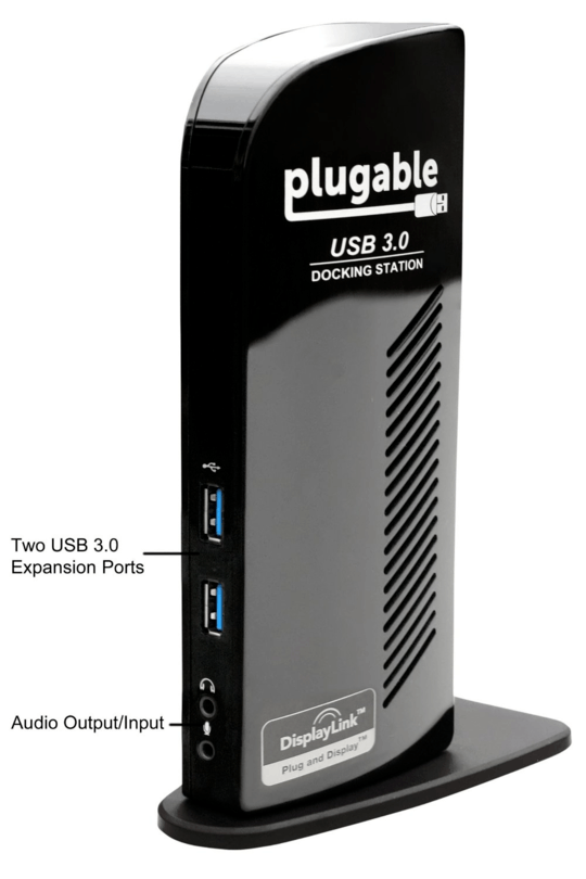 Plugable UD-3900 USB 3.0 Universal Docking Station front