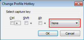 Change capture hotkey