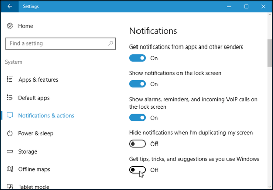 Disable Microsoft Edge Pop-up Notifications and Ads