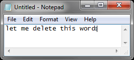 small box created from Ctrl+Backspace in Notepad