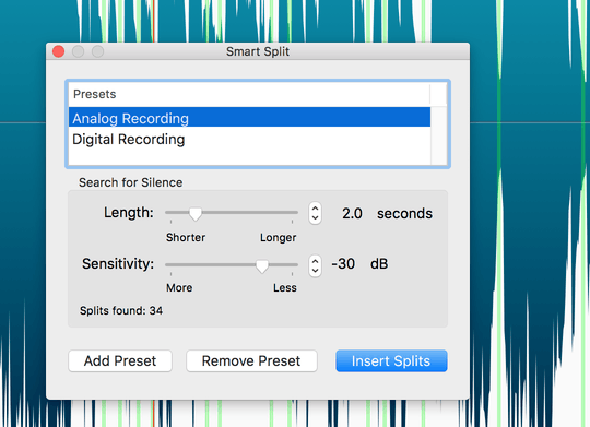 split generation options