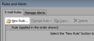 New Rule button