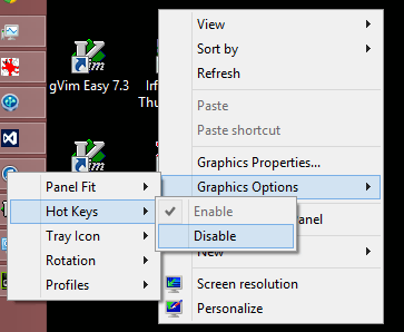 disabling graphics hotkeys