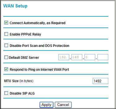 Netgear C6300 WAN Setup