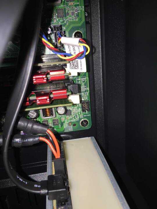 Dell Power Switch (Next to RAM)