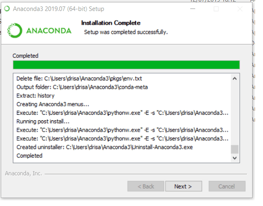Anaconda 64-bit -completed]