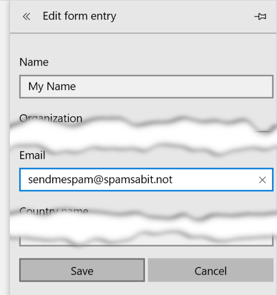 Autofill "Edit form entry" with some text changed