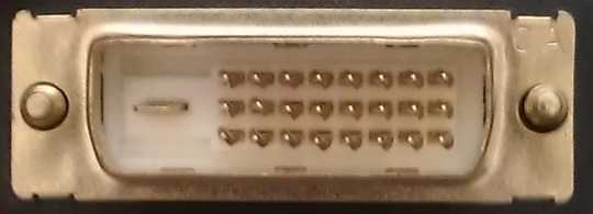 Monitor DVI plug