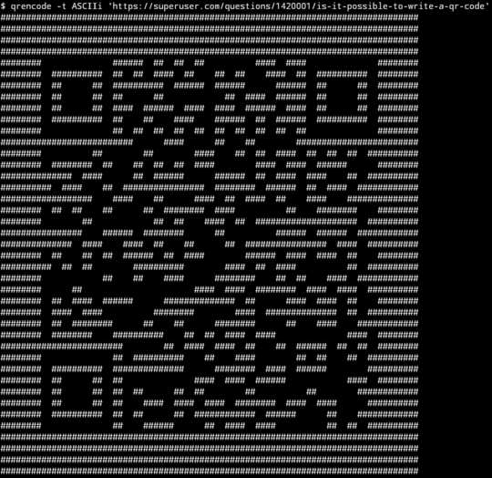 ASCII QR Code