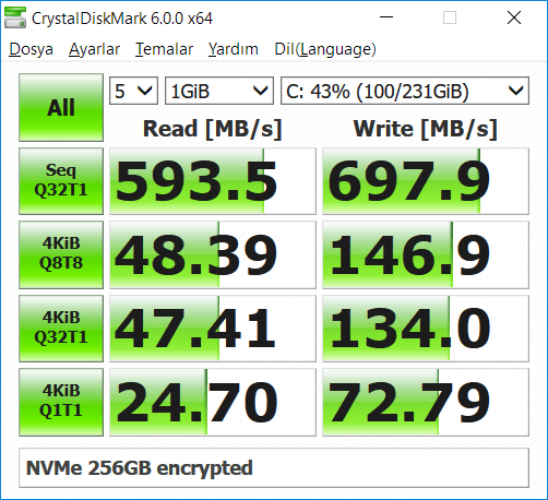 WDS250G2X0C NVMe 256GB encrypted