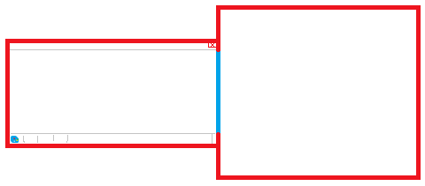 Monitor setup with collision