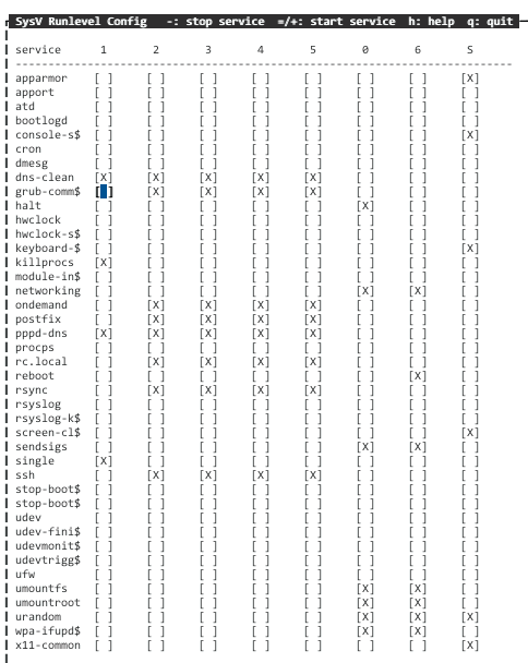 sysv-rc-conf