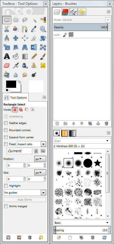 GIMP Toolboxes