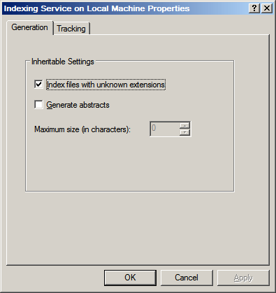Indexing unknown types in XP