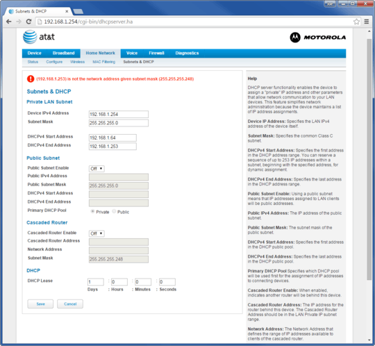 AT&T Settings