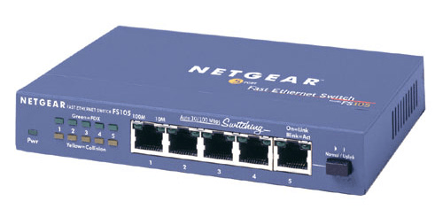 Ethernet Hub with "normal/uplink" toggle-button