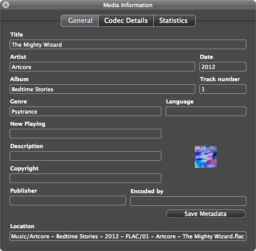 FLAC metadata