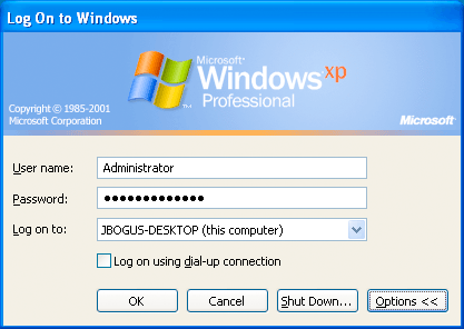The computer name along with the "This Computer"