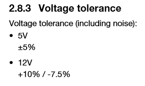tolerances