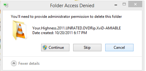 Folder Access Denied