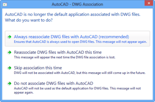 AutoCAD - DWG Association