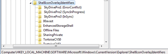 Location of shell overlay icons in registry