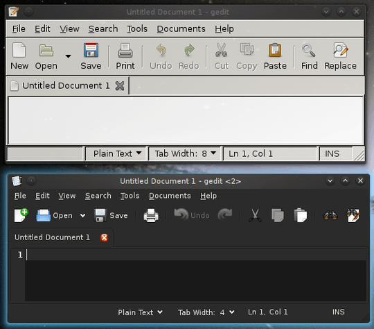 gedit run as superuser and normal user on KDE